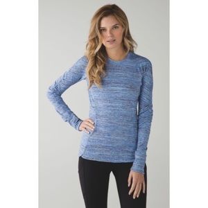 Lululemon Runderful Long Sleeve Sapphire Blue Size 6